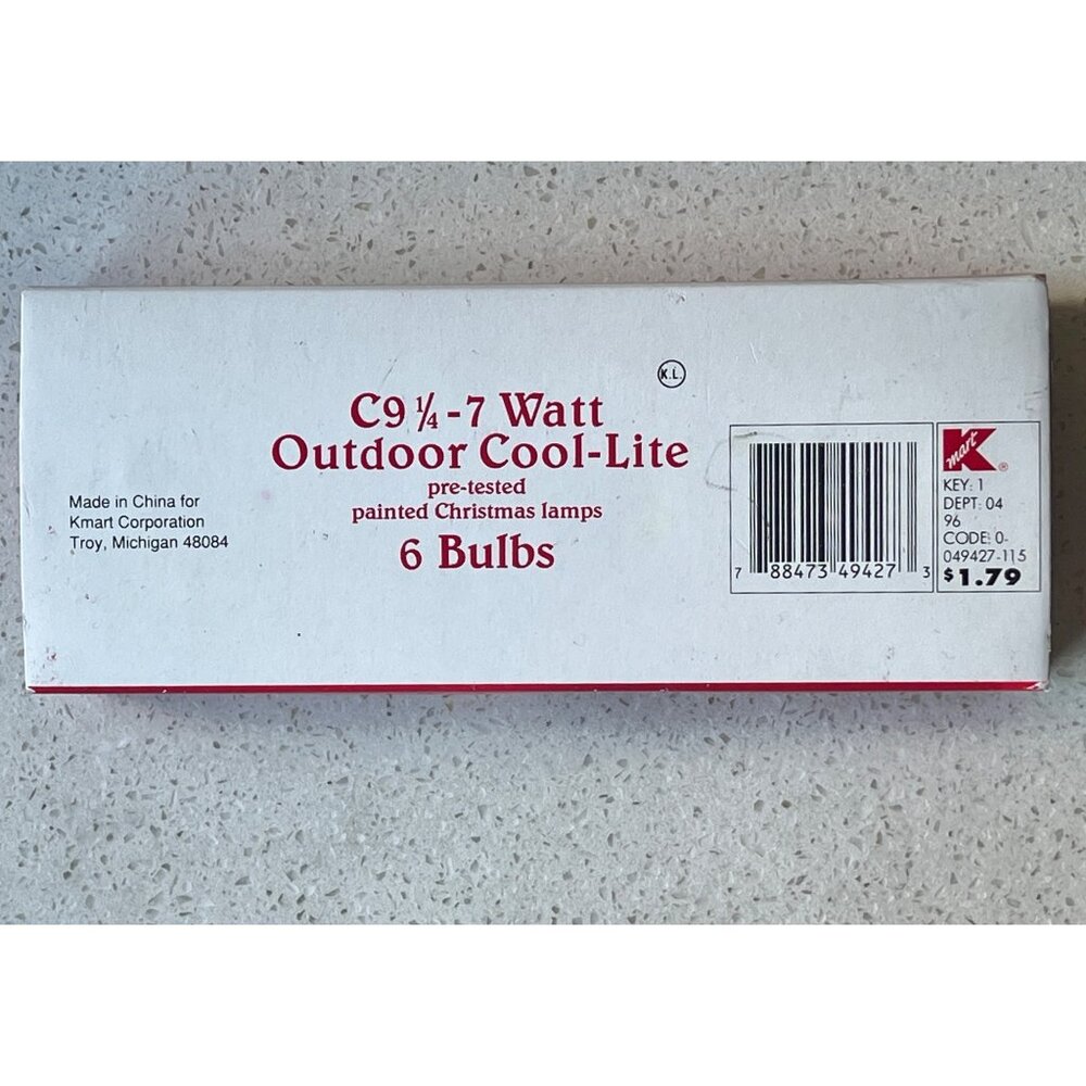 Vintage GE Glow Bright C9 1/4 Outdoor Christmas Light Bulbs Multicolor Retro - Picture 5 of 5